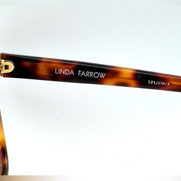 Linda Farrow Tortoiseshell Gradient Oversized Sunglasses - Picture 7 of 8